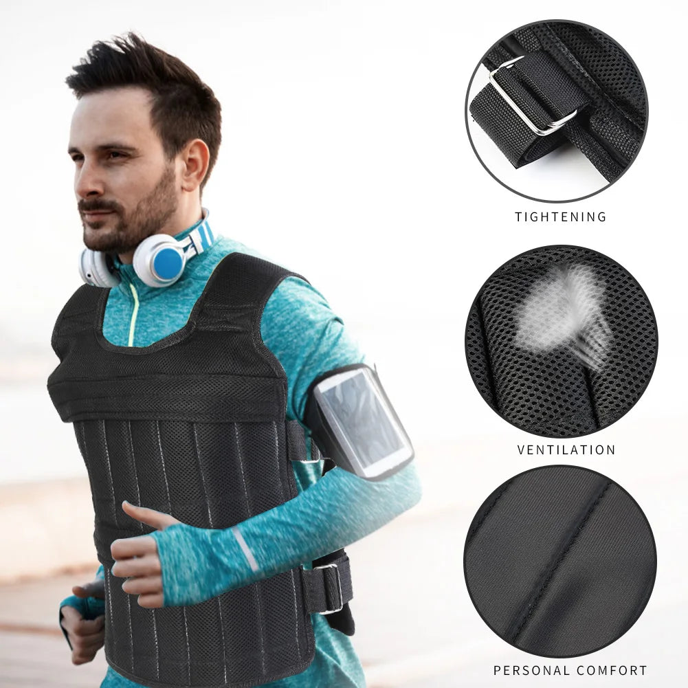 Weight Vest for Training - Available in 3kg, 15kg, 20kg, 35kg, and 50kg Options