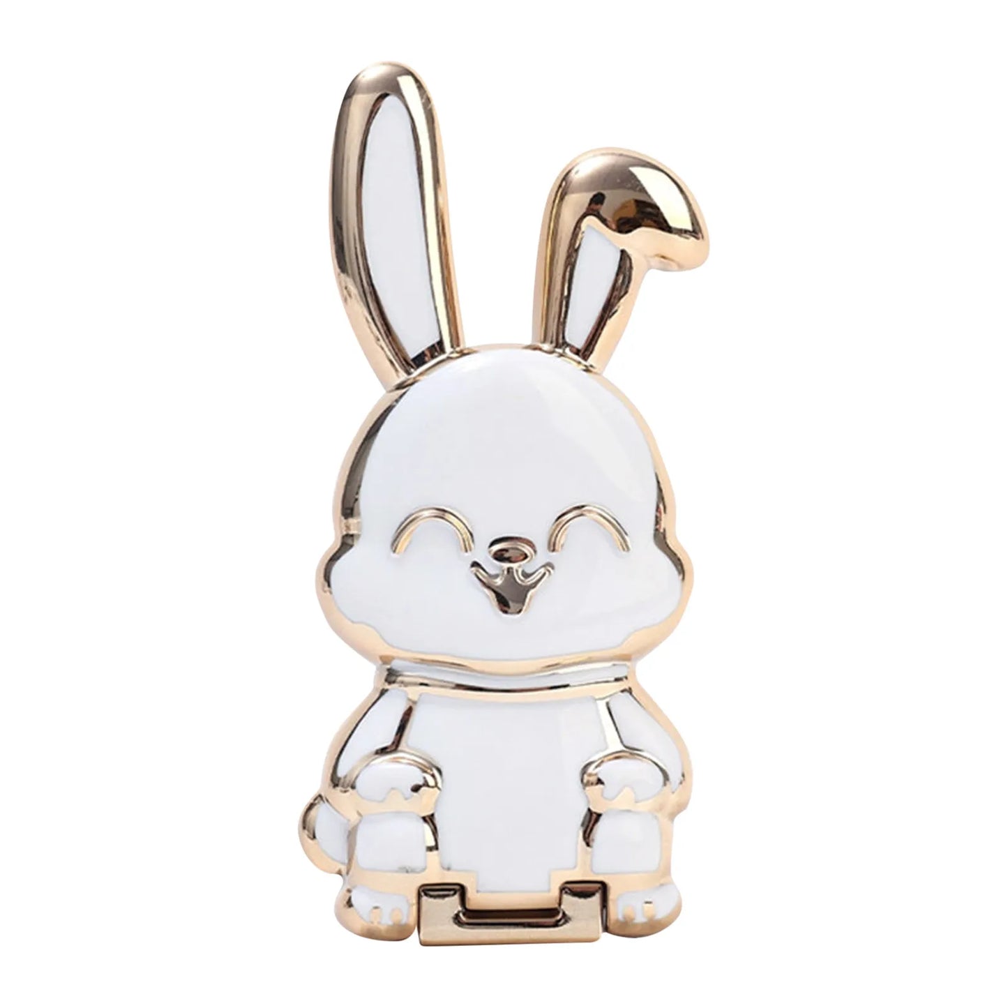 Foldable Rabbit Phone Holder Stand - Cute 3D Bunny Bracket for Mobile Devices